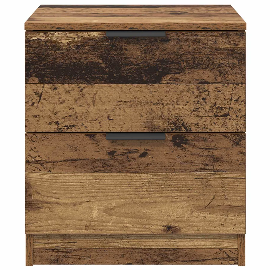 Cabinet de chevet avec tiroir 2 pcs Bois ancien 45 x 39 x 50cm - 7