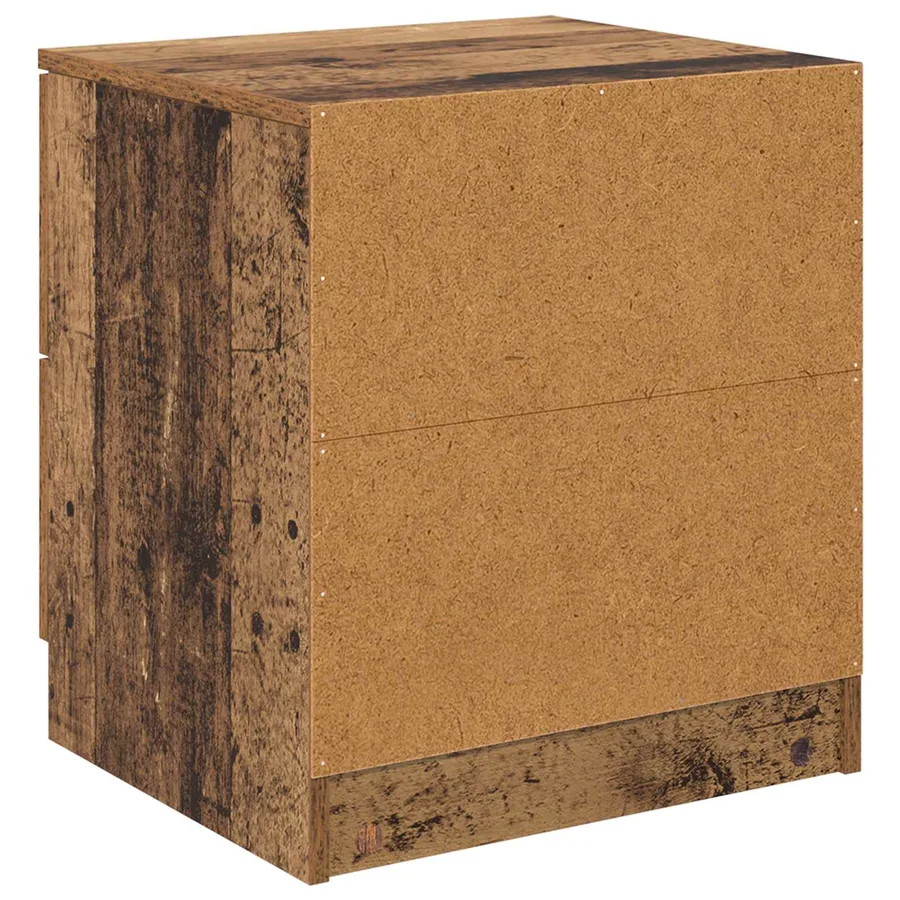 Cabinet de chevet avec tiroir 2 pcs Bois ancien 45 x 39 x 50cm - 9
