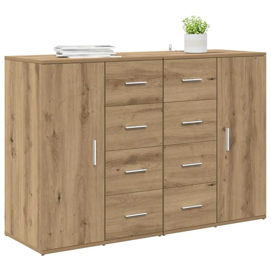 Buffets CORONA 2 pcs Chêne artisanal 59 x 39 x 80 cm - 3
