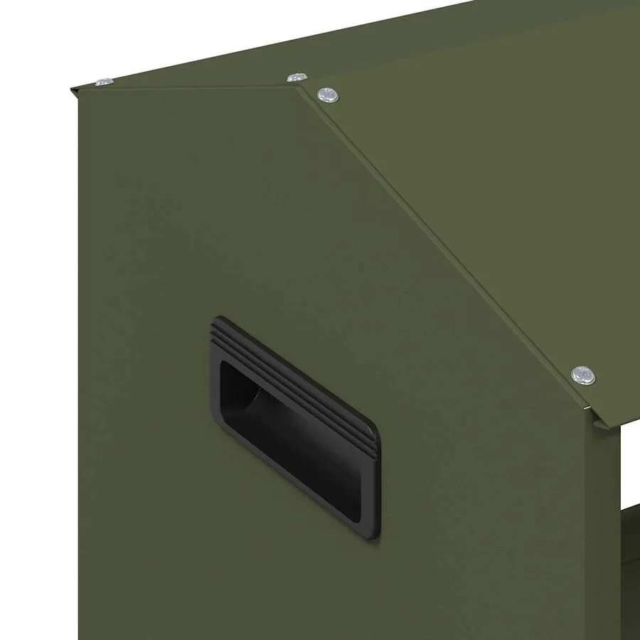 Trough d'alimentation pour le bétail Vert olive 79 x 35 x 62 cm - 7