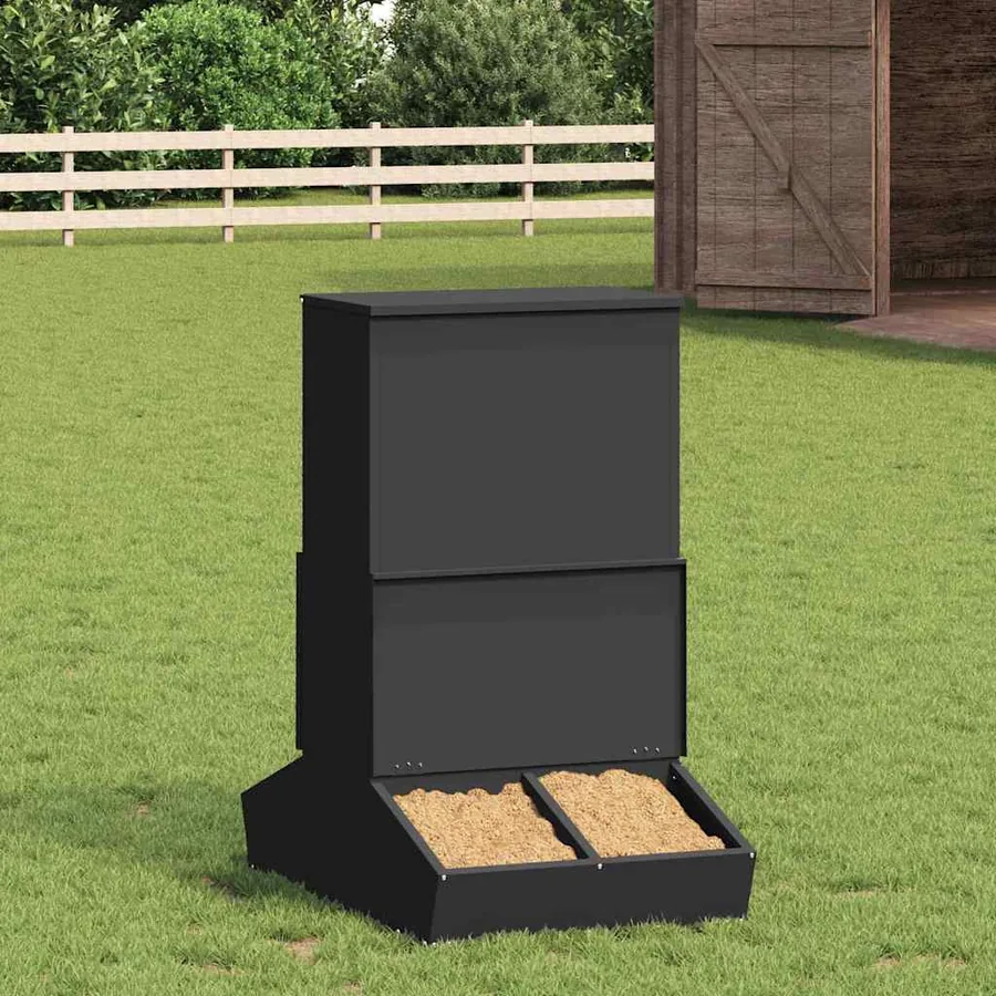 Distributeur de porcs Noir 82 x 51 x 91,5 cm