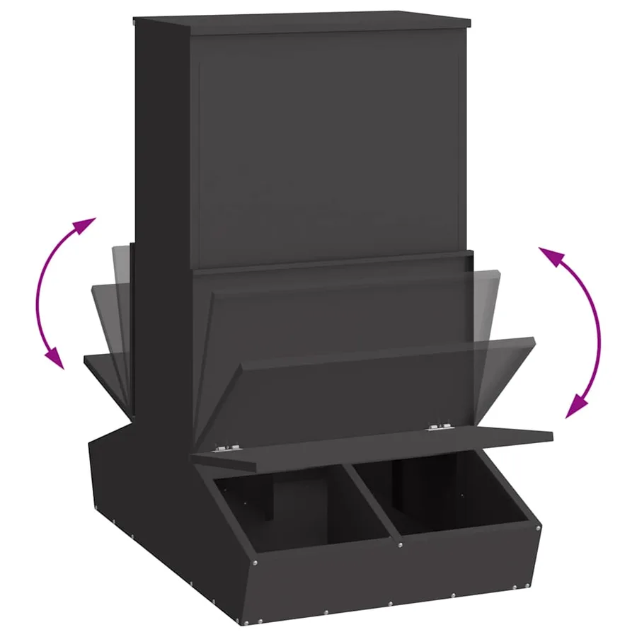 Distributeur de porcs Noir 82 x 51 x 91,5 cm - 10