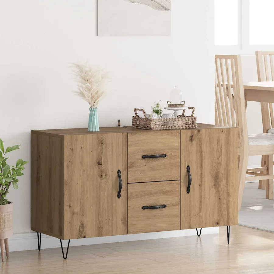 Buffet Chêne artisanal 100 x 36 x 60 cm Bois d'ingénierie
