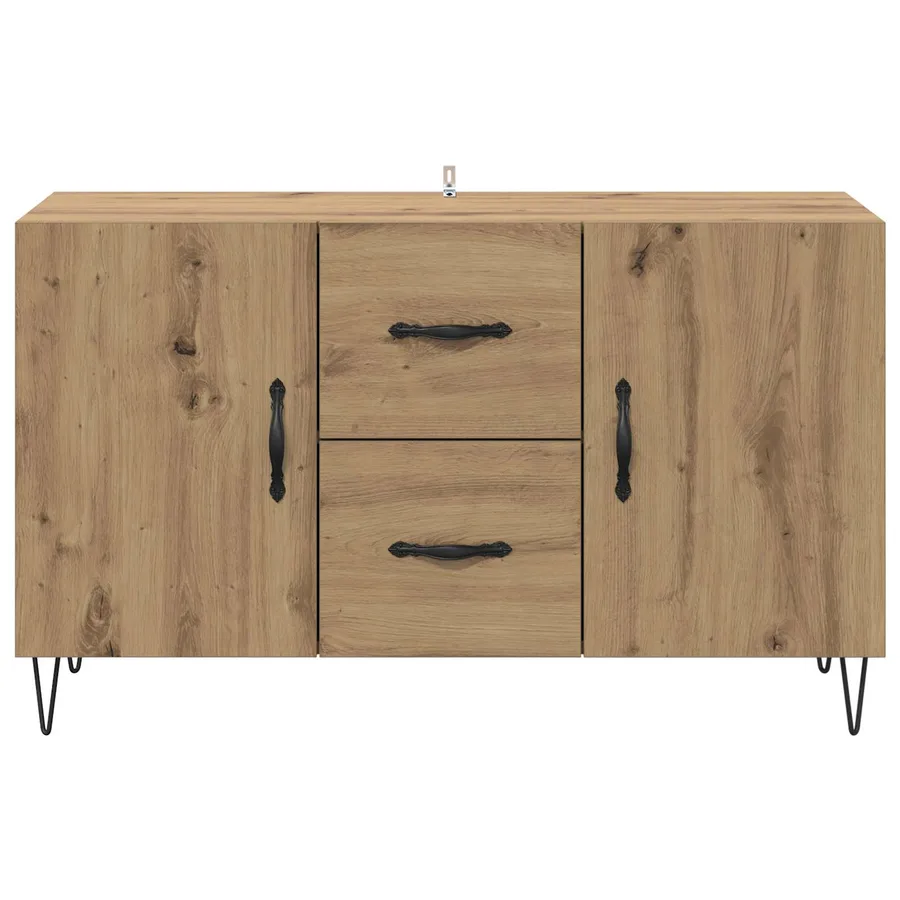 Buffet Chêne artisanal 100 x 36 x 60 cm Bois d'ingénierie - 6