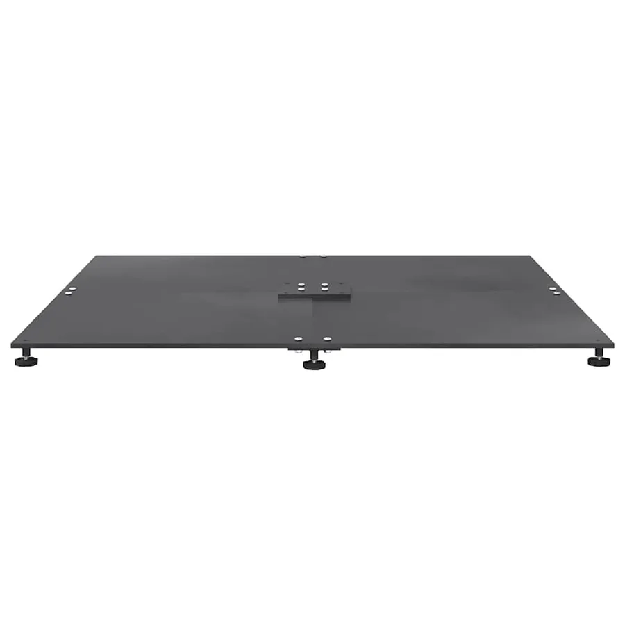 Pied de parasol Gris foncé 100 x 100 x 4 cm Acier - 5
