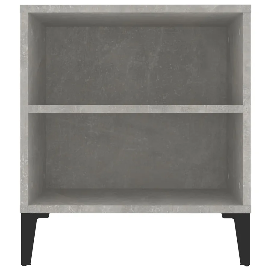 Meuble TV Gris béton 102x44,5x50 cm Bois d'ingénierie - 8