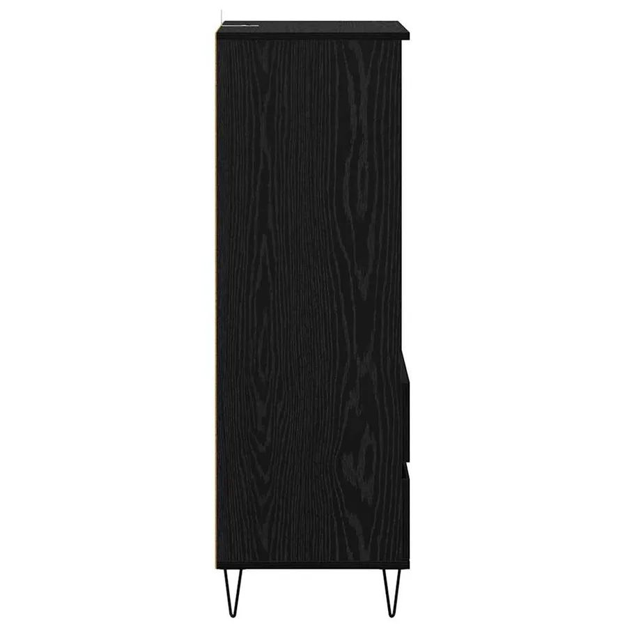 Haut Armoire Chêne noir 40 x 36 x 110 cm Bois d'ingénierie - 7