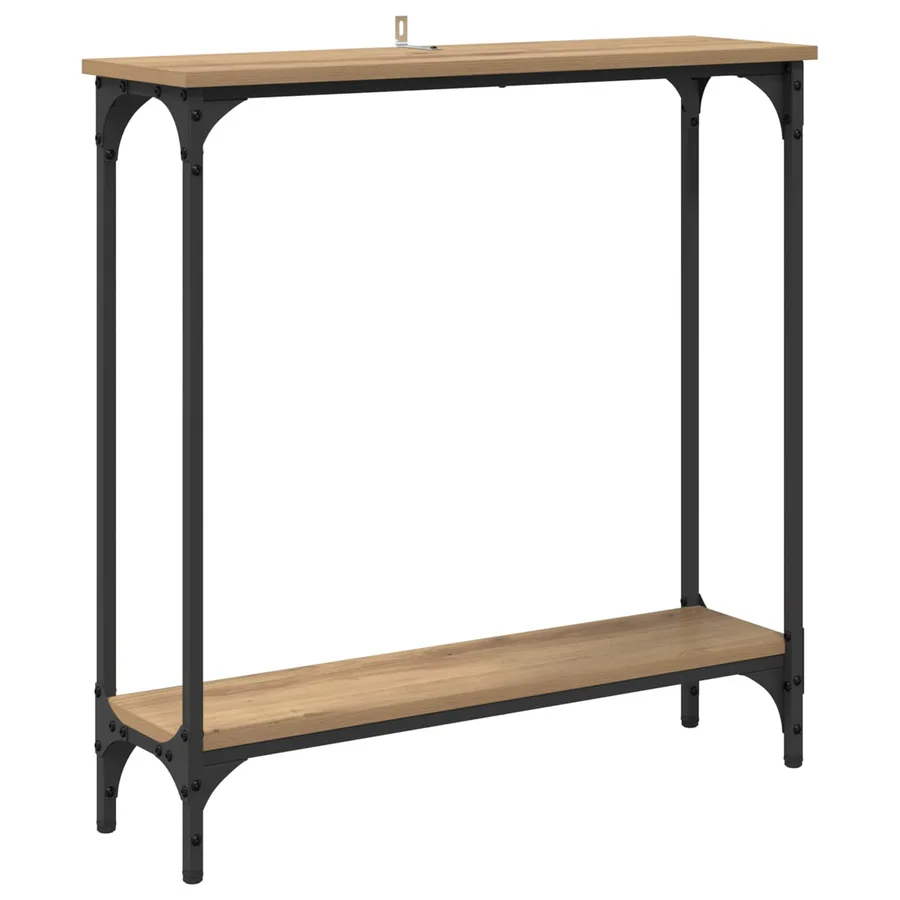 Table console Chêne artisanal 75 x 22,5 x 75 cm - 2