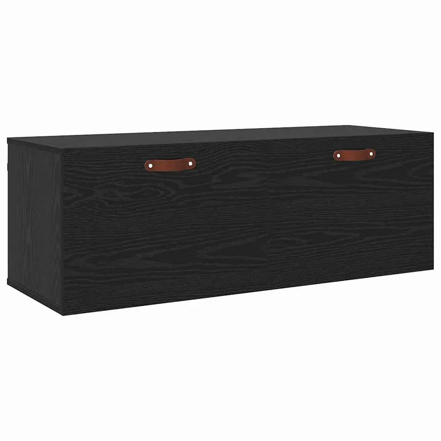 Armoire Murale Chêne noir 100 x 36,5 x 35 cm Bois d'ingénierie - 2