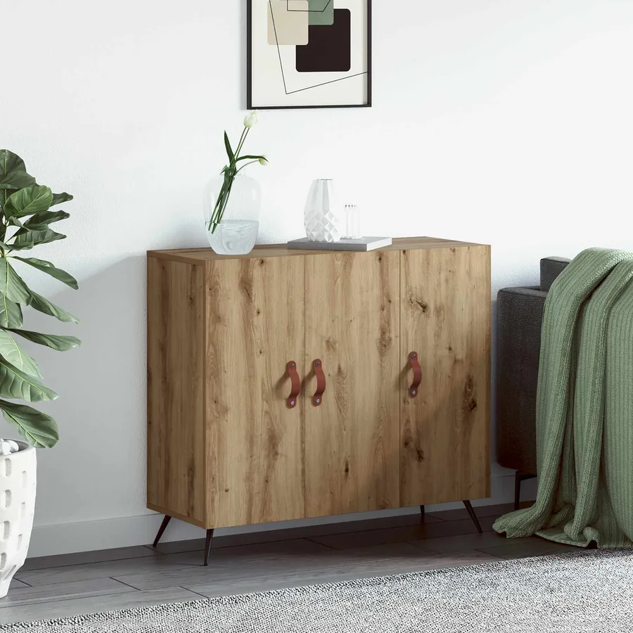 Buffet Chêne artisanal 89,5 x 34 x 80 cm Bois d'ingénierie