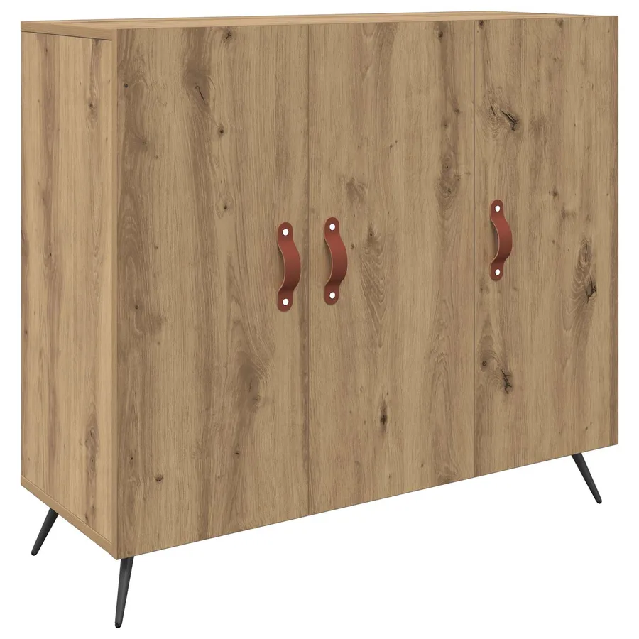 Buffet Chêne artisanal 89,5 x 34 x 80 cm Bois d'ingénierie - 2