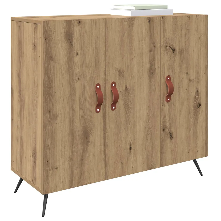 Buffet Chêne artisanal 89,5 x 34 x 80 cm Bois d'ingénierie - 3