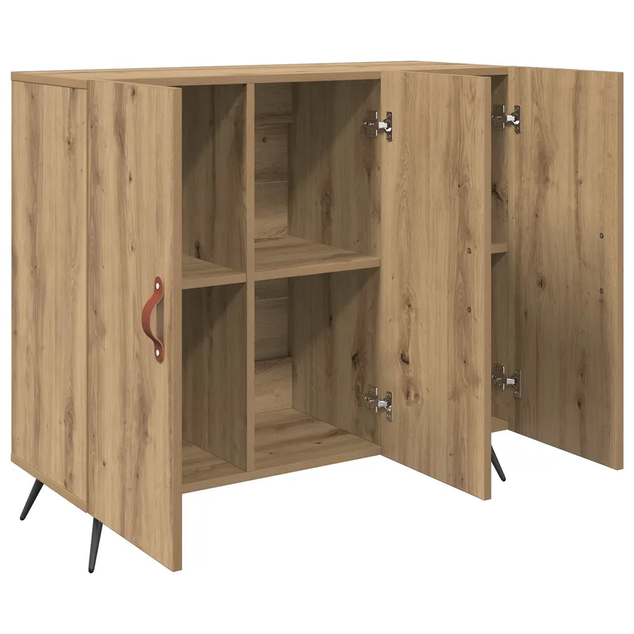 Buffet Chêne artisanal 89,5 x 34 x 80 cm Bois d'ingénierie - 5