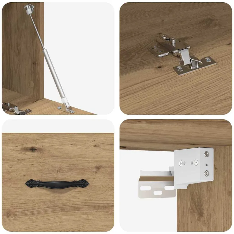 Armoire Murale 100 x 36,5 x 35 cm Bois d'ingénierie - 9