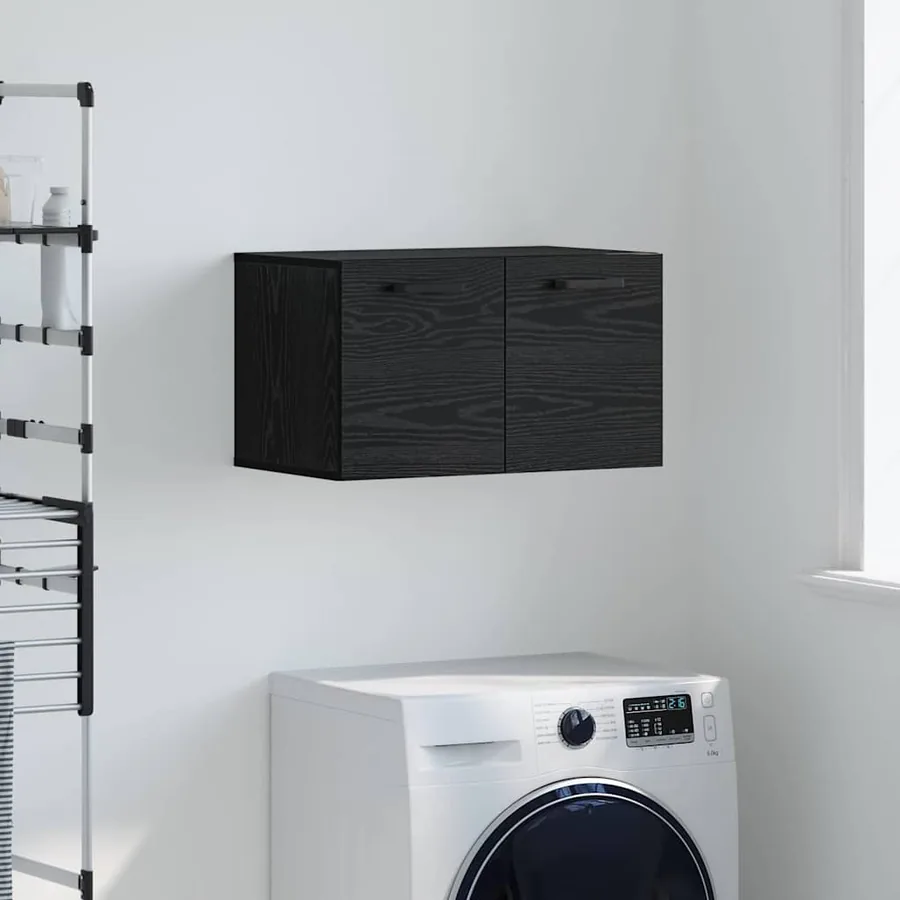 Armoire Murale Chêne noir 60 x 36,5 x 35 cm Bois d'ingénierie