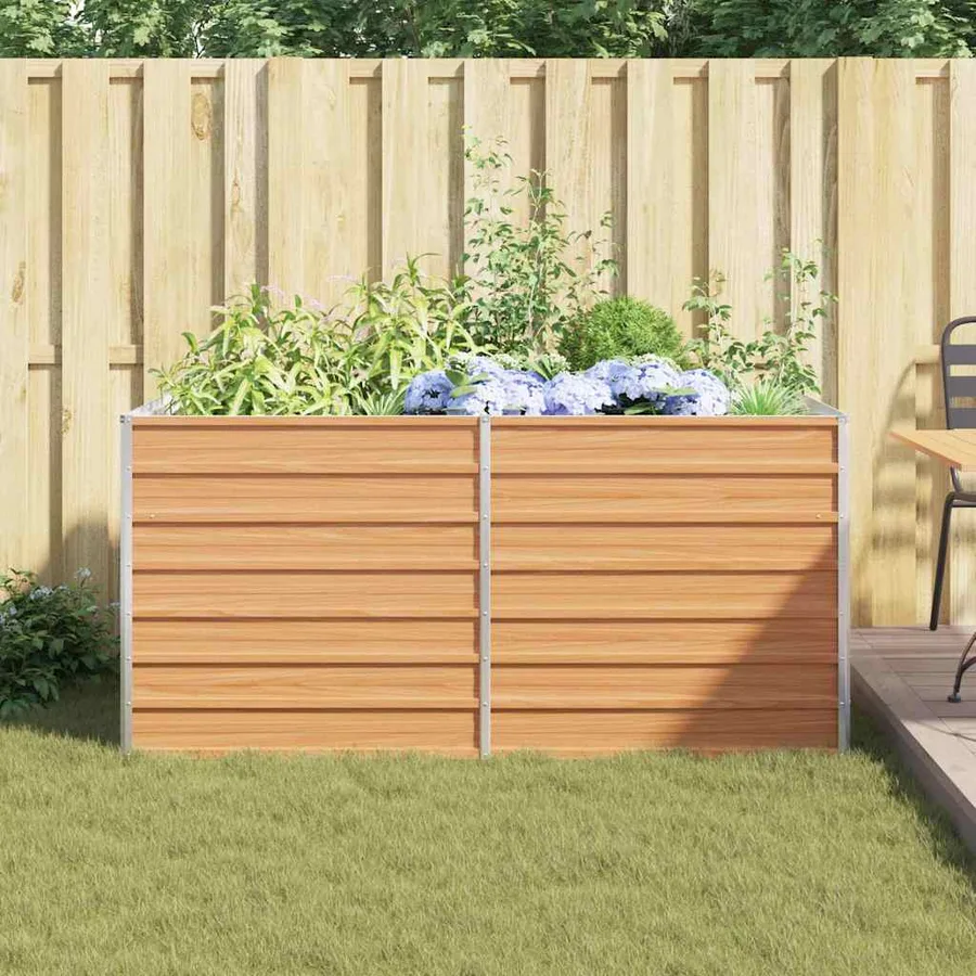 Jardinière surélevée Marron Clair 160 x 80 x 77 cm - 4