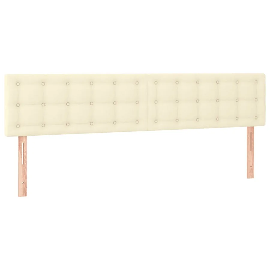 Cadre de lit sans matelas crème 120x190 cm similicuir - 8