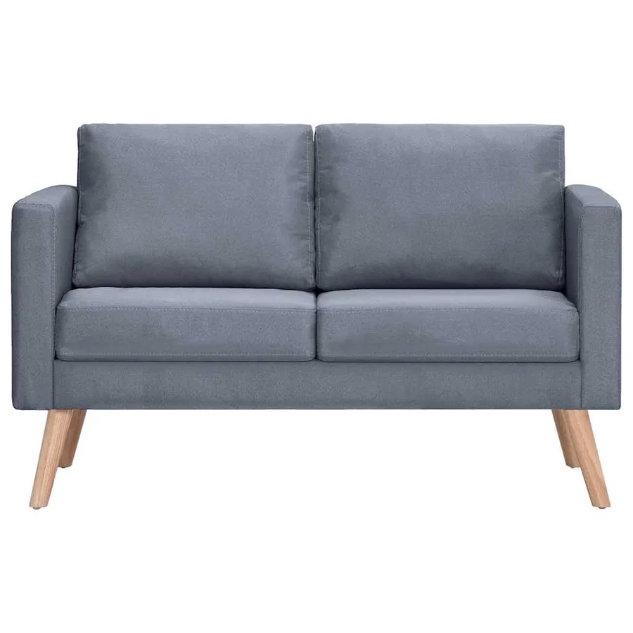 Ensemble de canapés à 2 places et à 3 places Tissu Gris foncé - 5