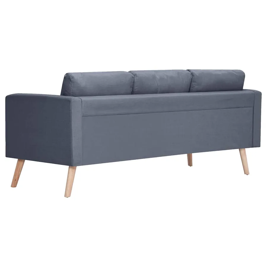 Ensemble de canapés à 2 places et à 3 places Tissu Gris foncé - 9