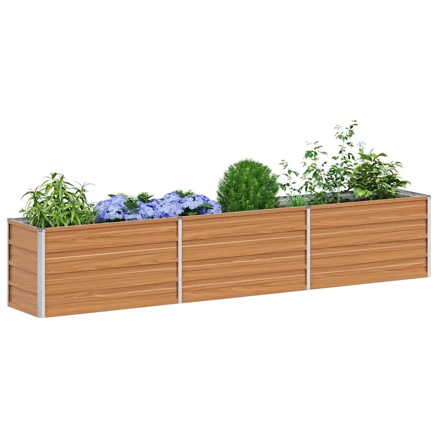 Jardinière surélevée Marron Clair 240 x 40 x 45 cm - 3