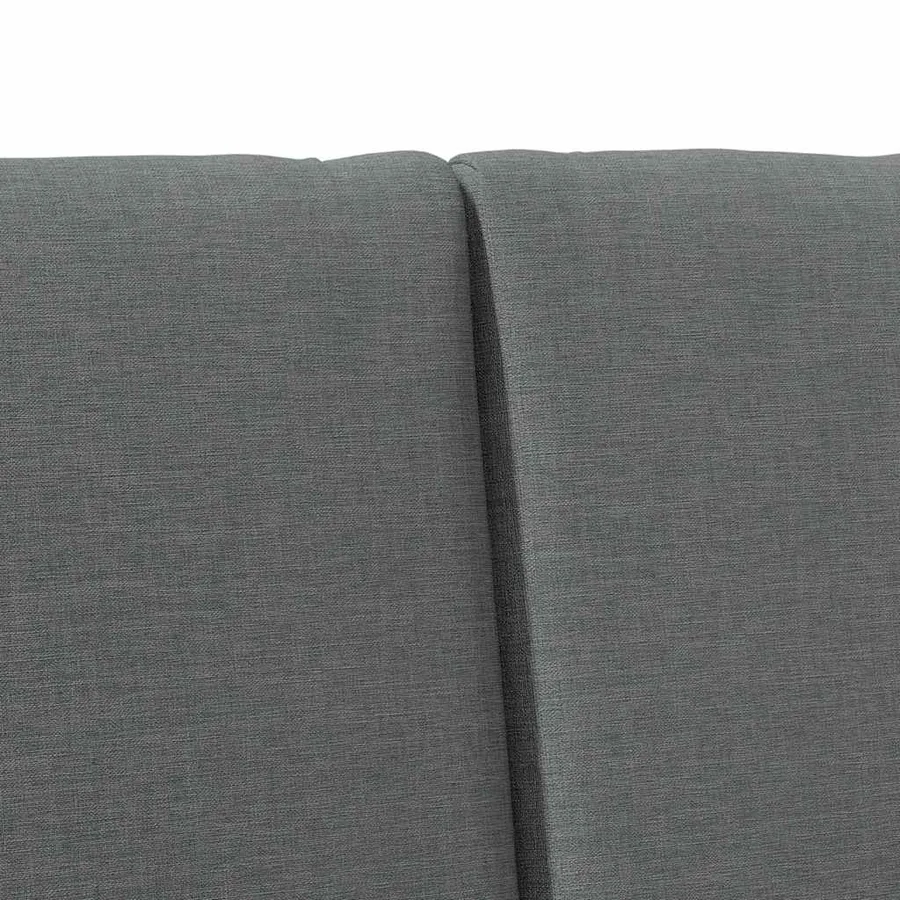 Tête de lit capitonnée Gris foncé 200 cm Pin massif - 7