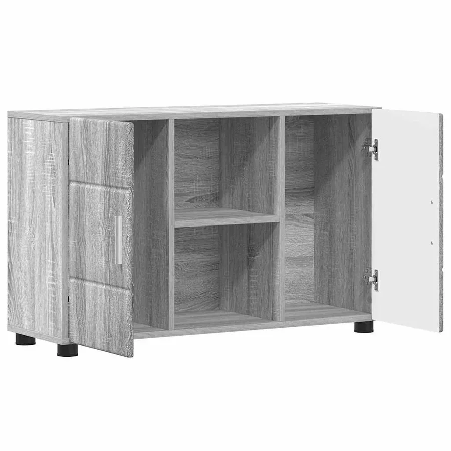 Buffet avec étagère FLORIN Gris Sonoma 88,5 x 30,5 x 55,5 cm - 5