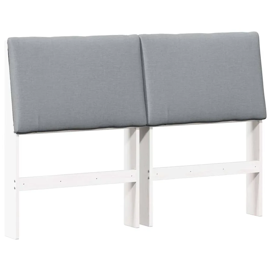 Tête de lit capitonnée Gris clair 160 cm Pin massif - 2