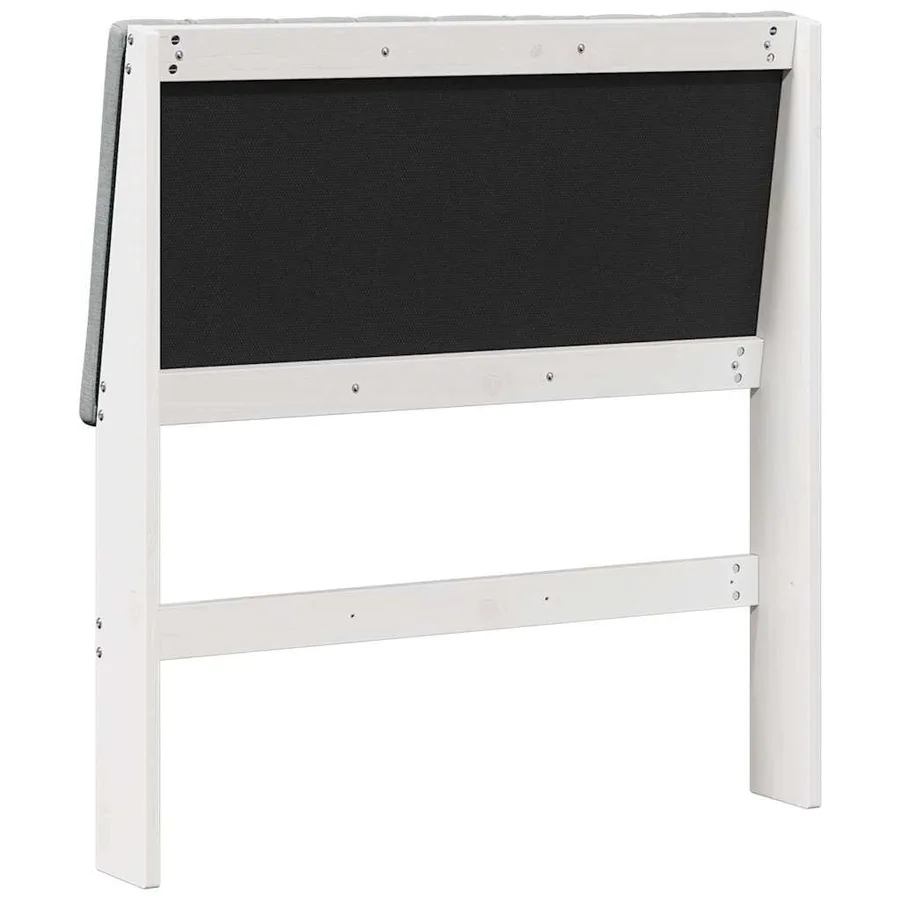 Tête de lit capitonnée Gris clair Pin massif - 6