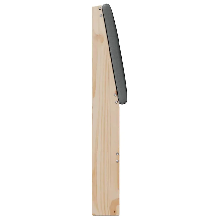 Tête de lit capitonnée Gris foncé 75 cm Pin massif - 5