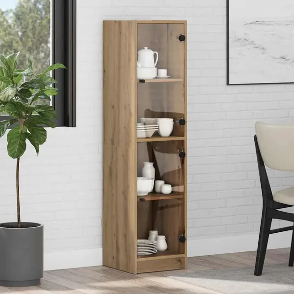 Haut Armoire Chêne artisanal 35 x 37 x 142 cm Bois d'ingénierie