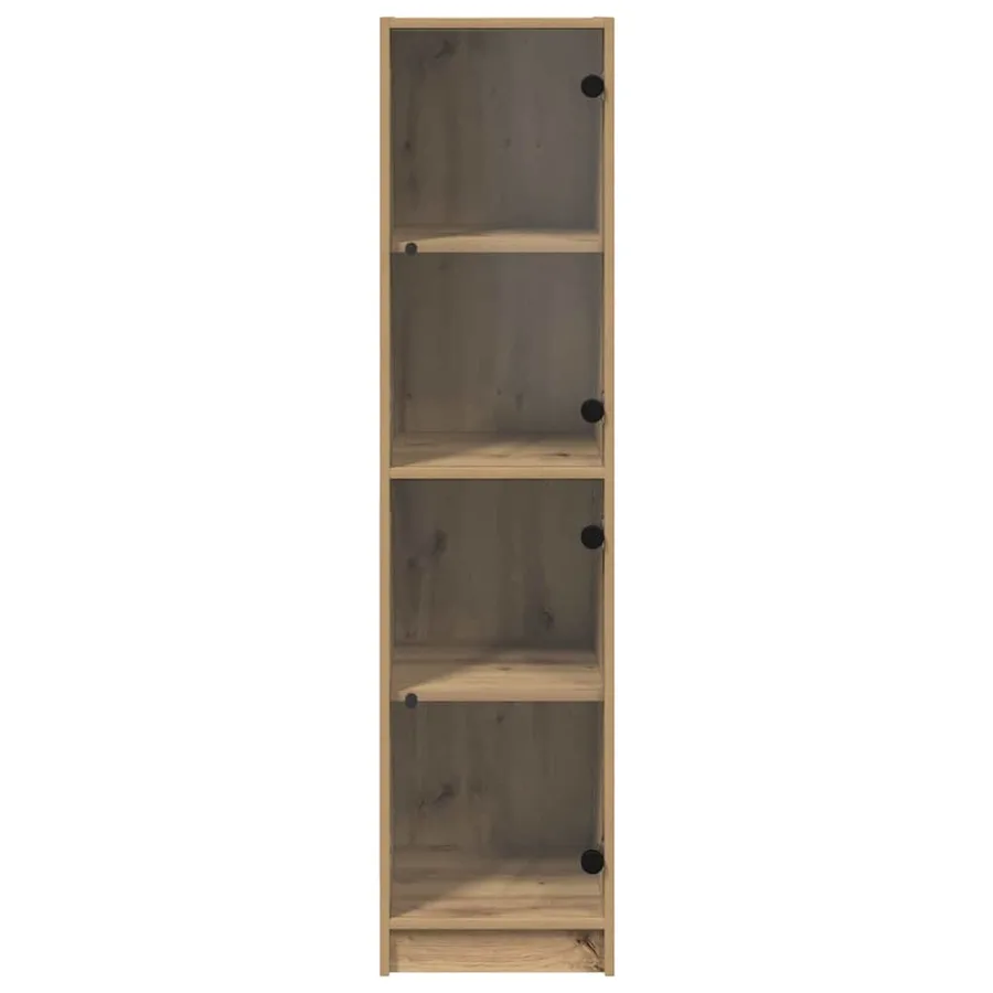 Haut Armoire Chêne artisanal 35 x 37 x 142 cm Bois d'ingénierie - 6