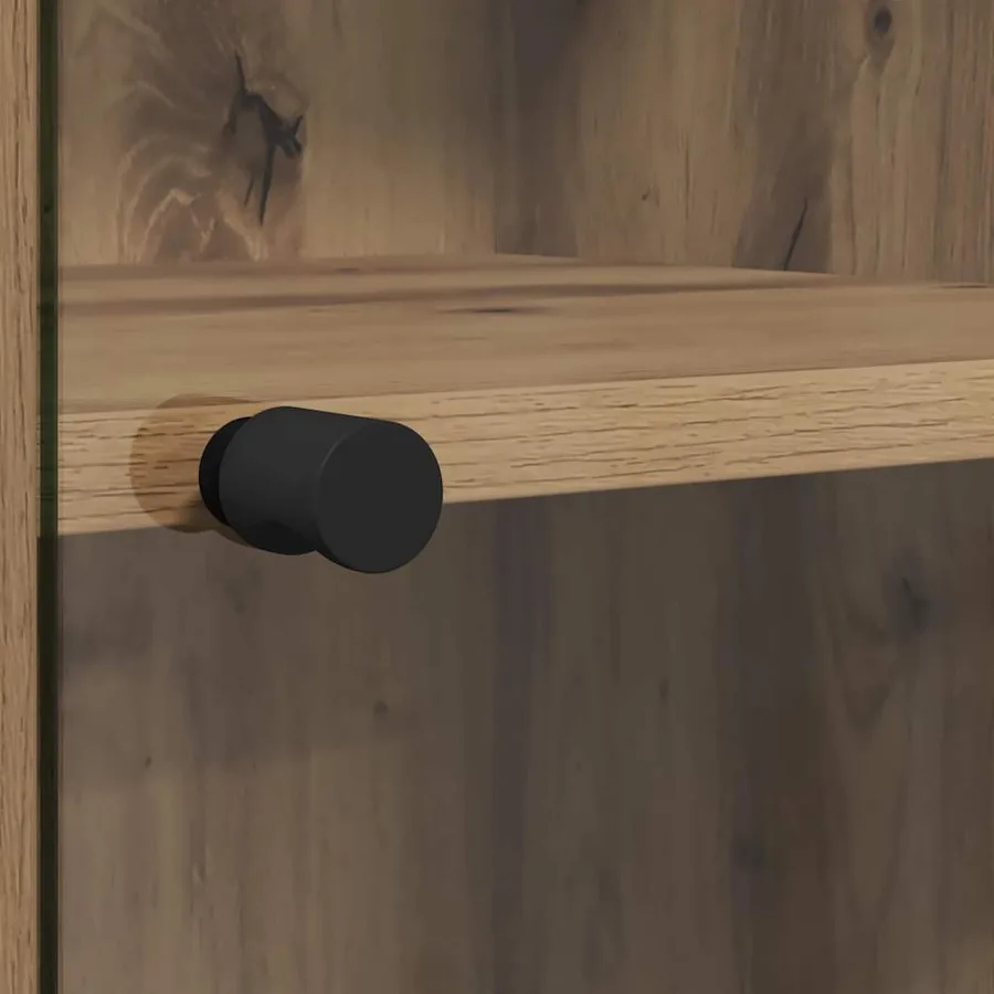 Haut Armoire Chêne artisanal 35 x 37 x 142 cm Bois d'ingénierie - 8