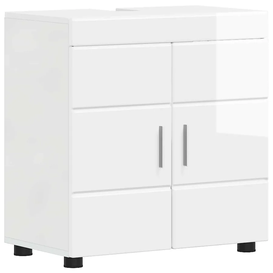 Ensemble d'armoire de salle de bain TULUM Blanc brillant - 2