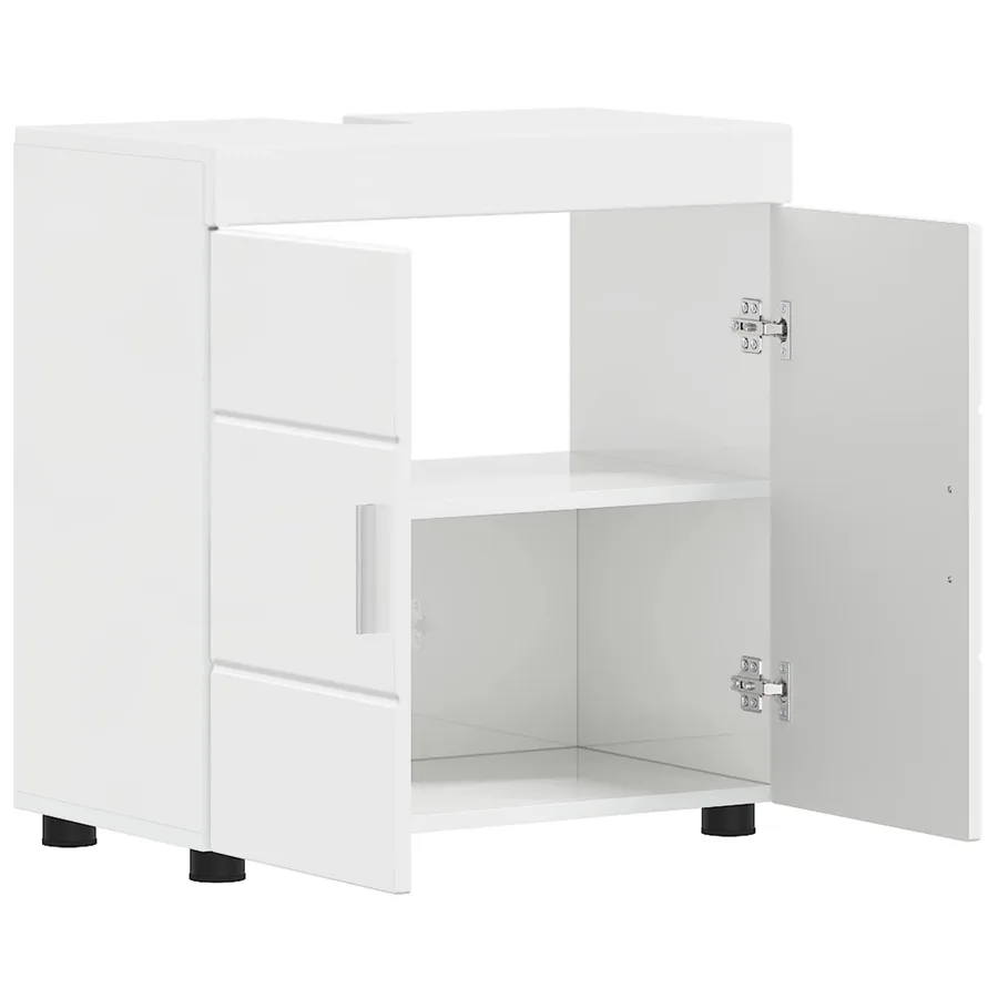 Ensemble d'armoire de salle de bain TULUM Blanc brillant - 5