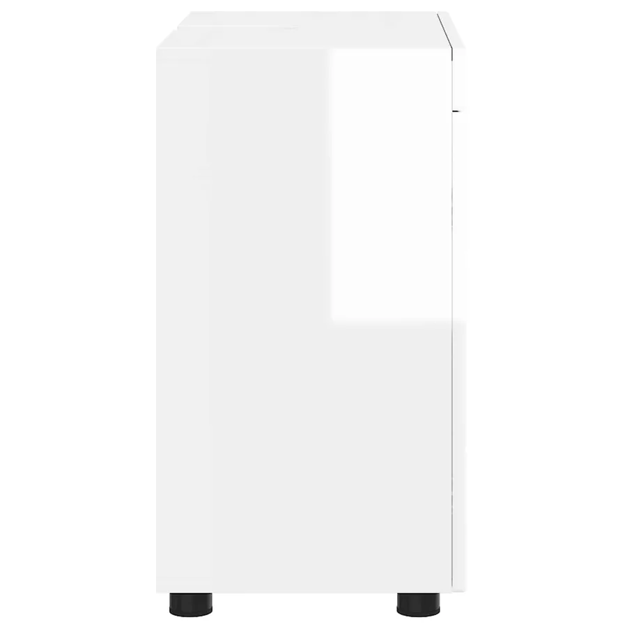 Ensemble d'armoire de salle de bain TULUM Blanc brillant - 6