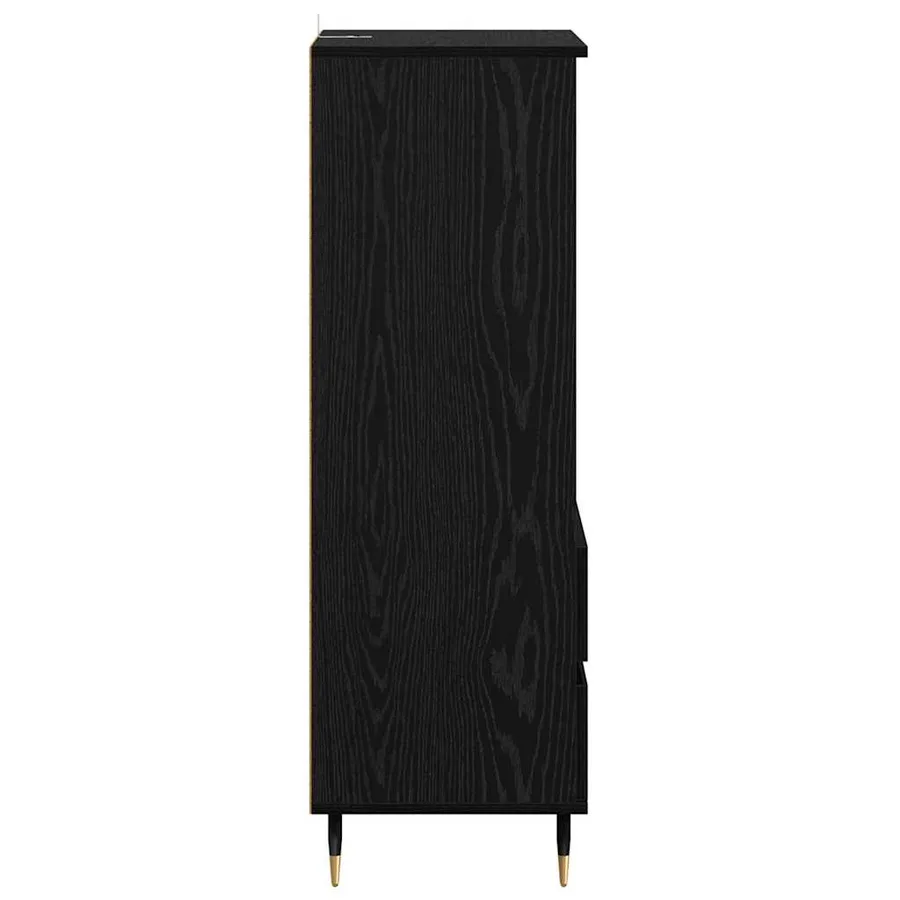Haut Armoire Chêne noir 40 x 36 x 110 cm Bois d'ingénierie - 7