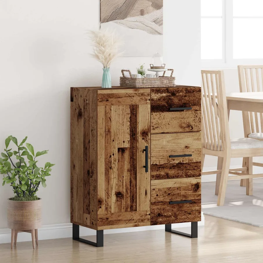Buffet Bois Ancien 69,5 x 34 x 90 cm Bois d'ingénierie et fer