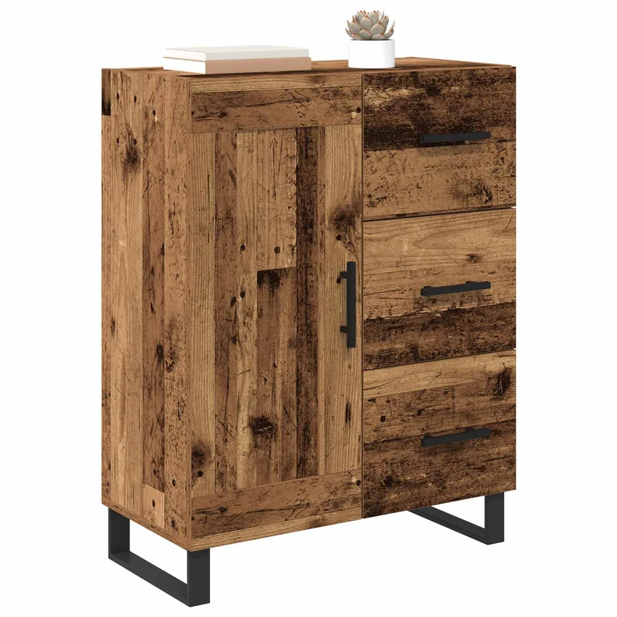 Buffet Bois Ancien 69,5 x 34 x 90 cm Bois d'ingénierie et fer - 3