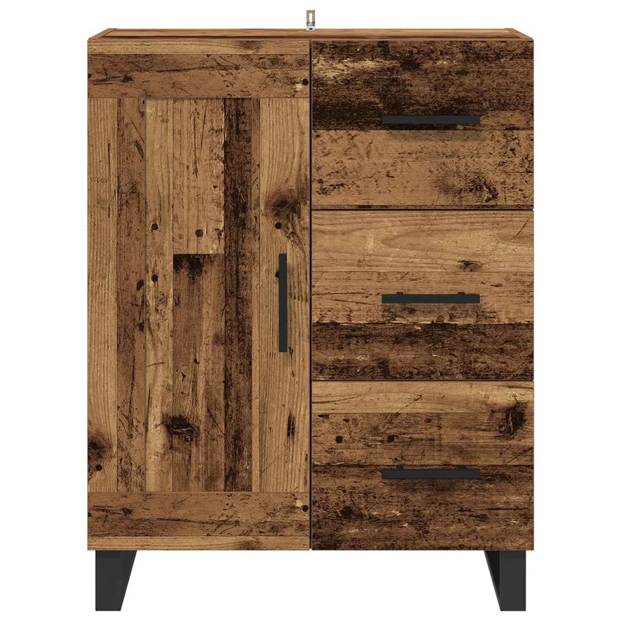 Buffet Bois Ancien 69,5 x 34 x 90 cm Bois d'ingénierie et fer - 6
