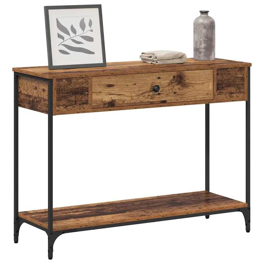 Table console Bois ancien 100 x 34.5 x 75 cm Bois d'ingénierie - 3