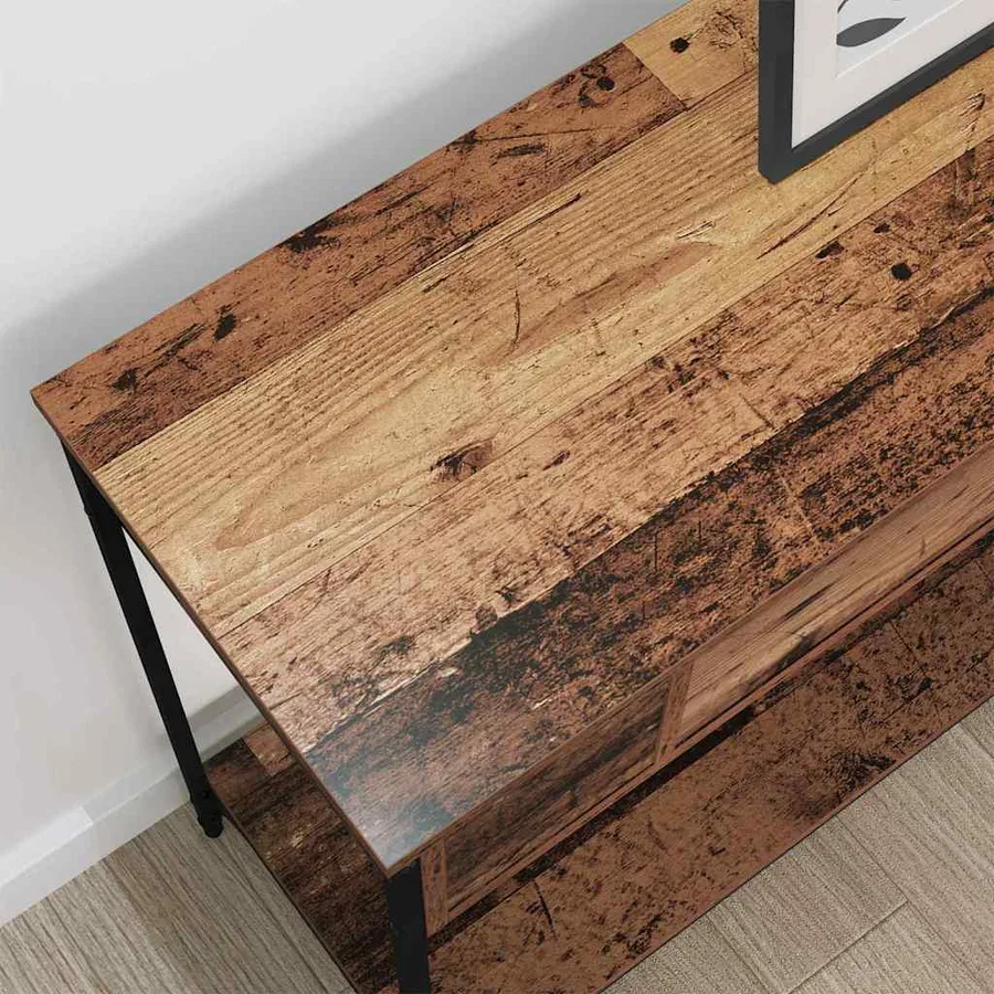 Table console Bois ancien 100 x 34.5 x 75 cm Bois d'ingénierie - 4