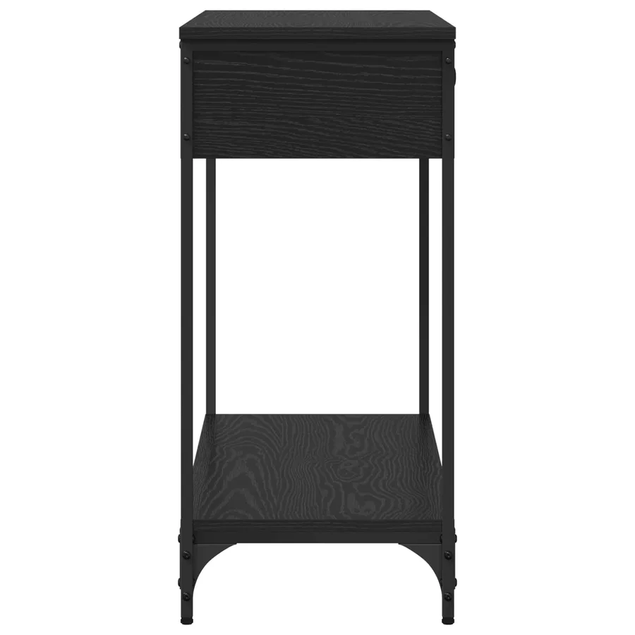 Table console Chêne noir 100 x 34.5 x 75 cm Bois d'ingénierie - 7
