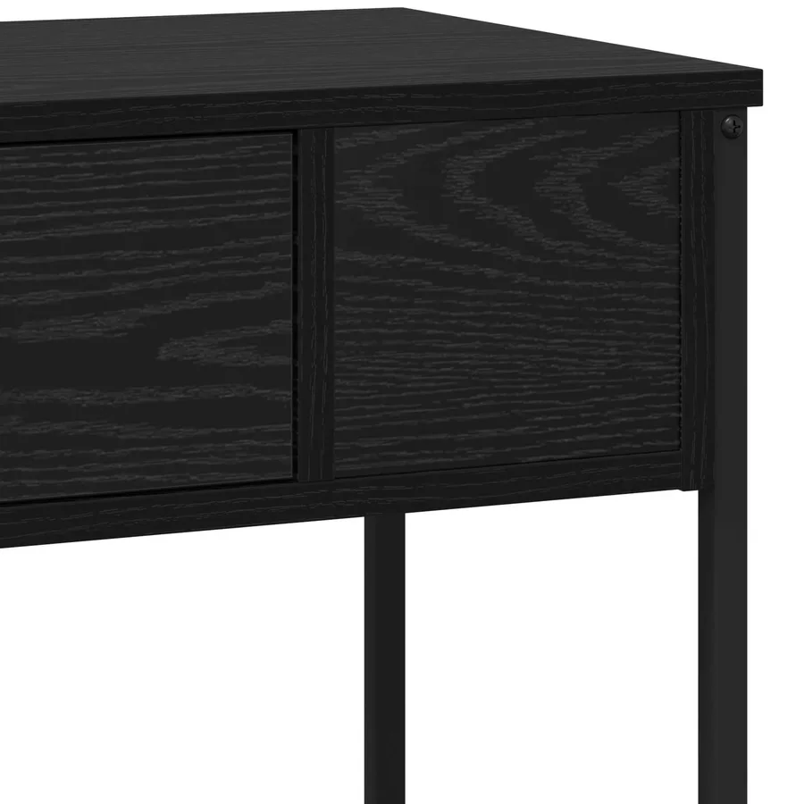 Table console Chêne noir 100 x 34.5 x 75 cm Bois d'ingénierie - 8