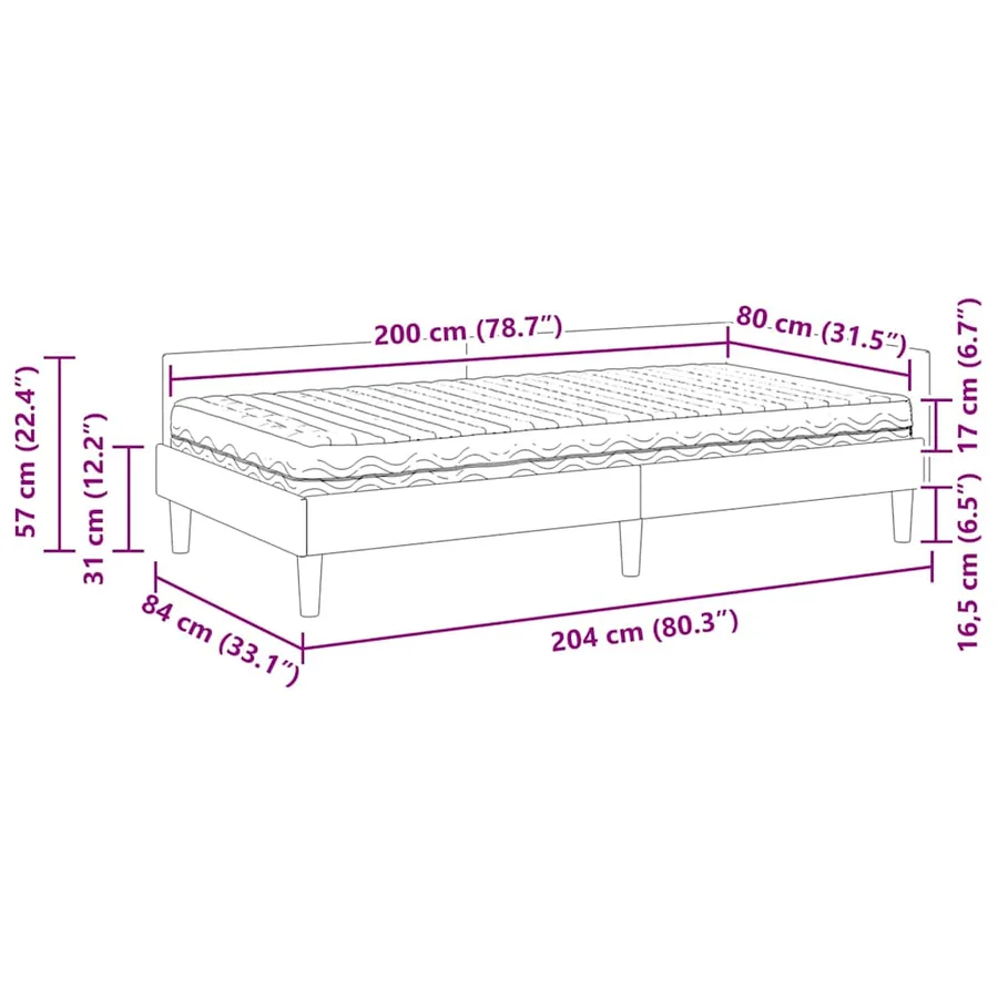 Cadre de lit d'angle avec matelas 2 pcs Gris clair Velours - 14