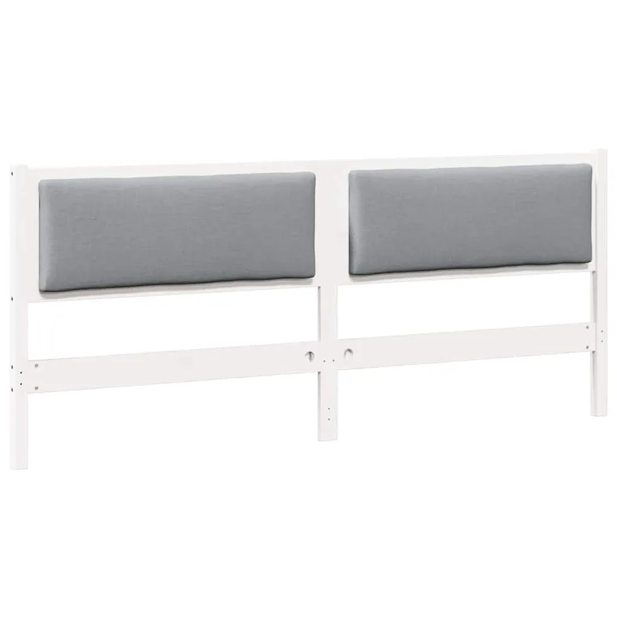 Tête de lit Autre Blanc 200 cm Bois massif en pin - 2