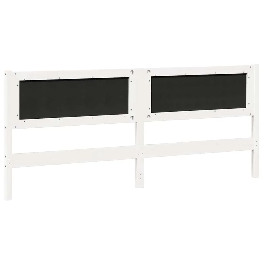 Tête de lit Autre Blanc 200 cm Bois massif en pin - 6