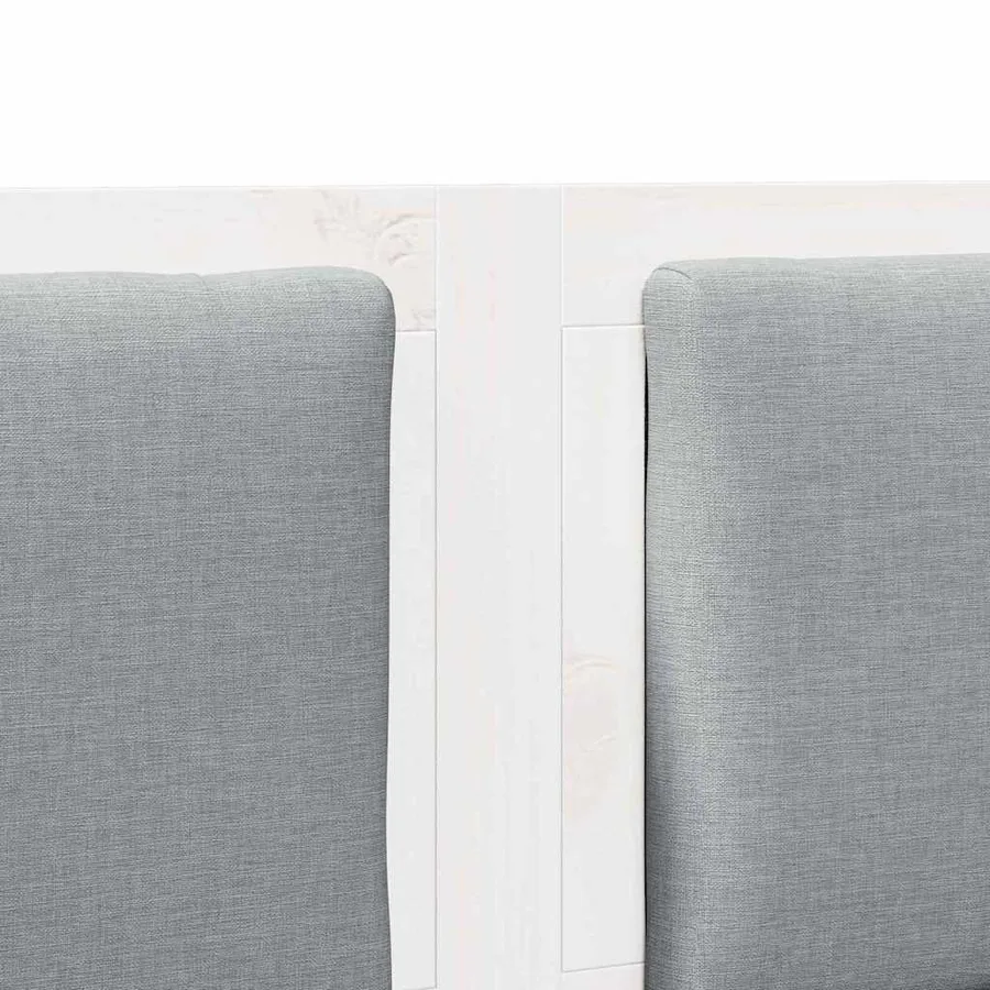 Tête de lit Autre Blanc 200 cm Bois massif en pin - 7