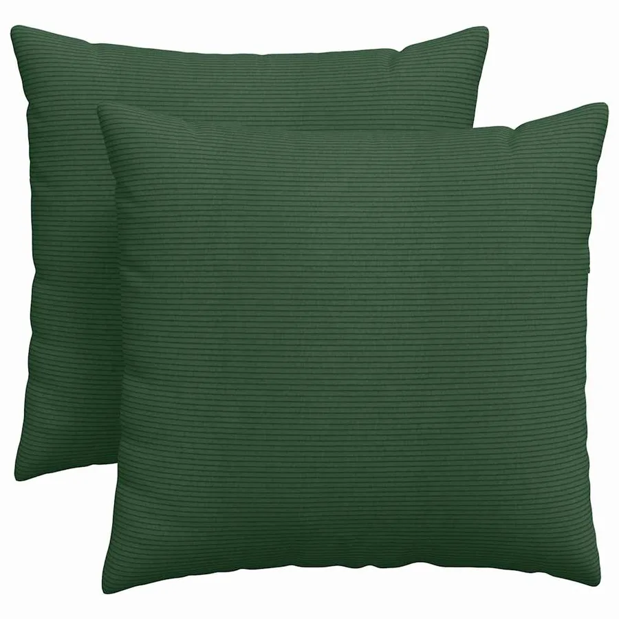 Coussins de canapé 2 pcs Vert foncé 45 x 45 cm - 2