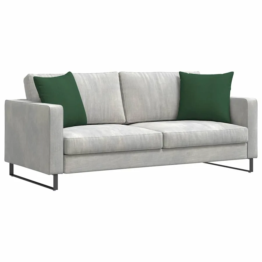Coussins de canapé 2 pcs Vert foncé 45 x 45 cm - 3
