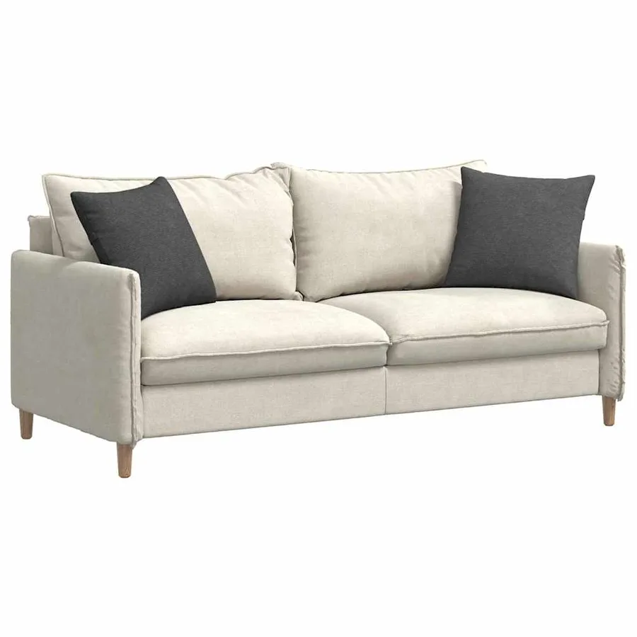 Coussins de canapé 2 pcs Gris foncé 45 x 45 cm - 3